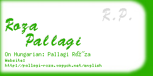 roza pallagi business card